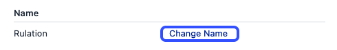 Change name button