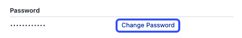 Change password button