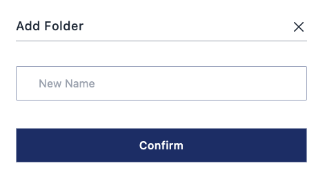 Add folder form