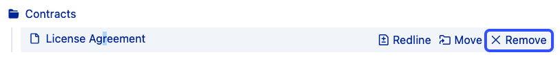 Remove bookmark button