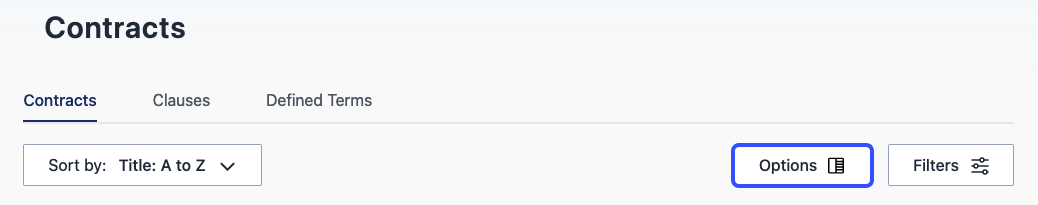 Search options button