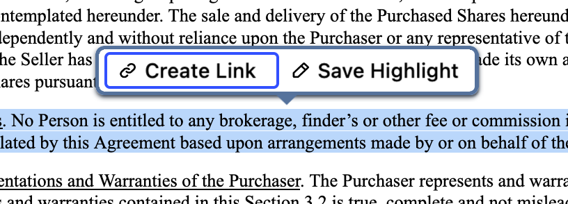 Create link button