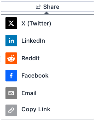 Share  menu